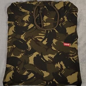 Levi's Camouflage Hoodie with Red Logo